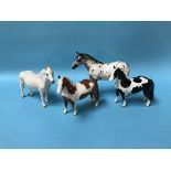 Four Beswick horses (as found)