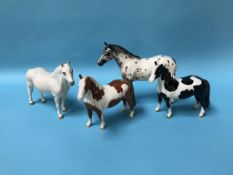 Four Beswick horses (as found)