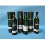 Three bottles of Glenfiddich whisky