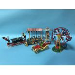 A collection of modern tin plate toys