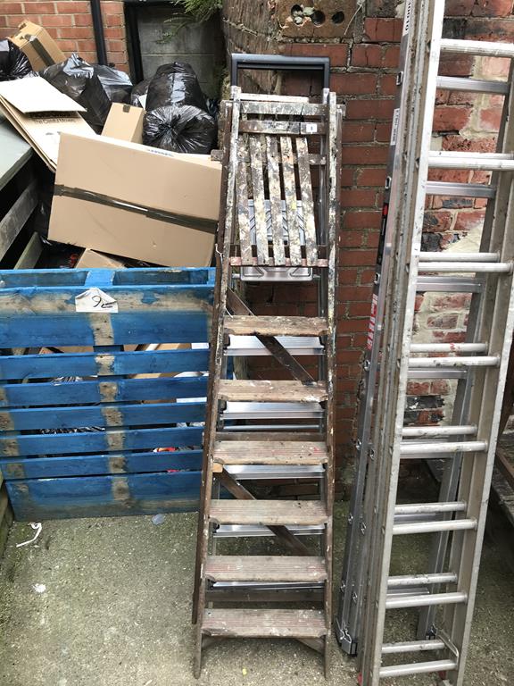 Two pairs of step ladders