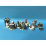 Eight boxed Beatrix Potter figures, Royal Albert and Beswick
