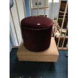 Two upholstered stools