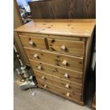 Two pine chests of drawers