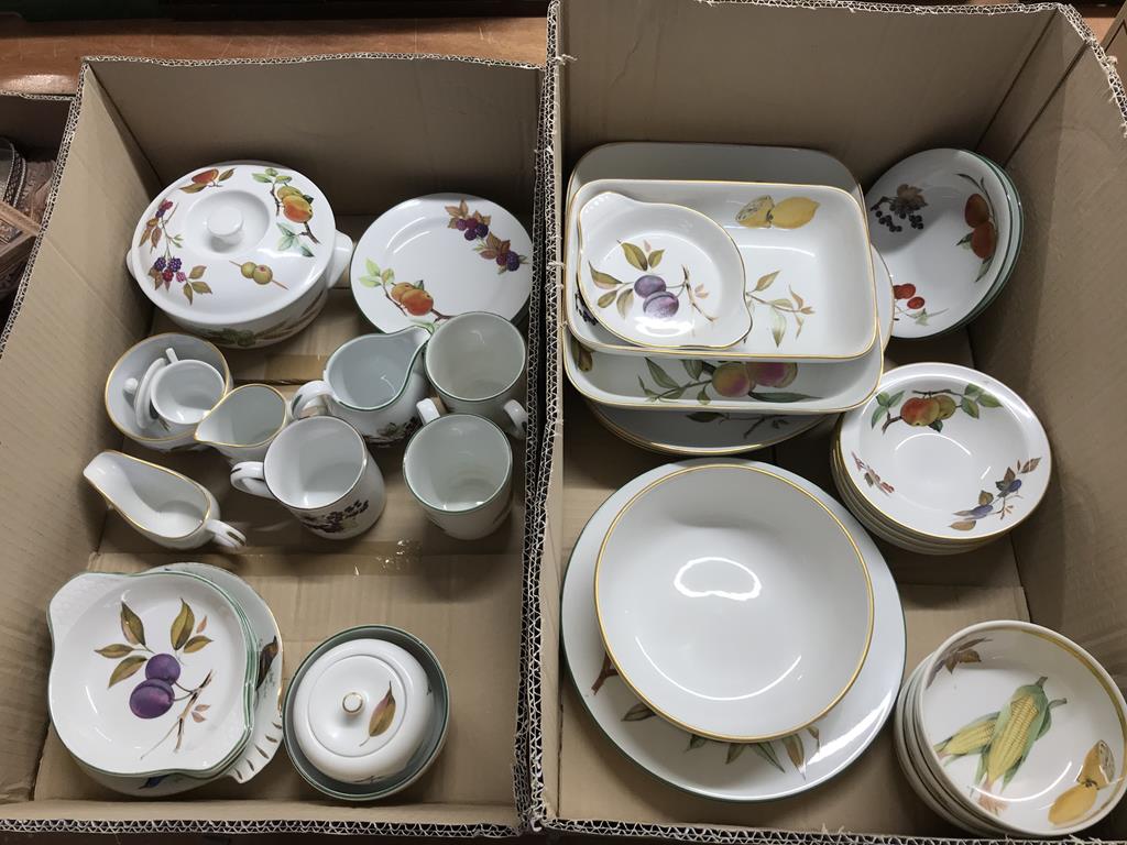 A large quantity of Royal Worcester Evesham china