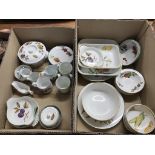 A large quantity of Royal Worcester Evesham china