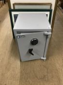 A Chubb combination safe (we have the combination), 42cm wide x 58cm height