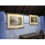 Two signed Limited Edition Sir William Russell Flint prints, 55 x 73cm and 47 x 63cm