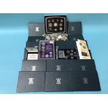 A collection of Royal Mint proof sets