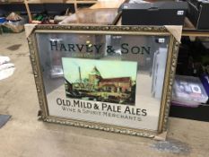 A Harvey and Son advertising mirror