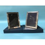 Two boxed silver picture frames