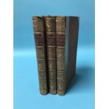 Three leather bound volumes, Richardson's table book