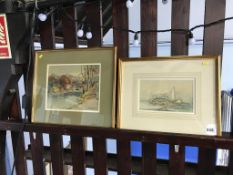 Two watercolours, signed