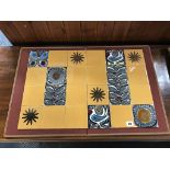 An original boxed Wade ceramic panel (For inset table tops), 65 x 43cm