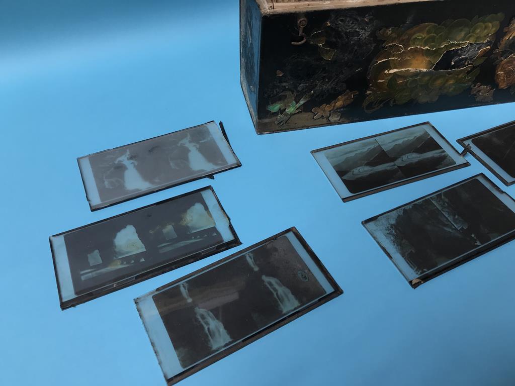 A box of glass stereo views, to include examples by Ferrier, Levy and Soulier - Image 3 of 3