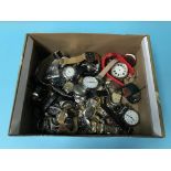 Various watches and a silver pocket watch etc.