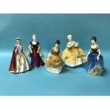 Five Royal Doulton ladies