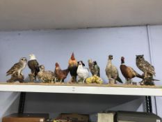A quantity of 'Vivid Arts' bird figures