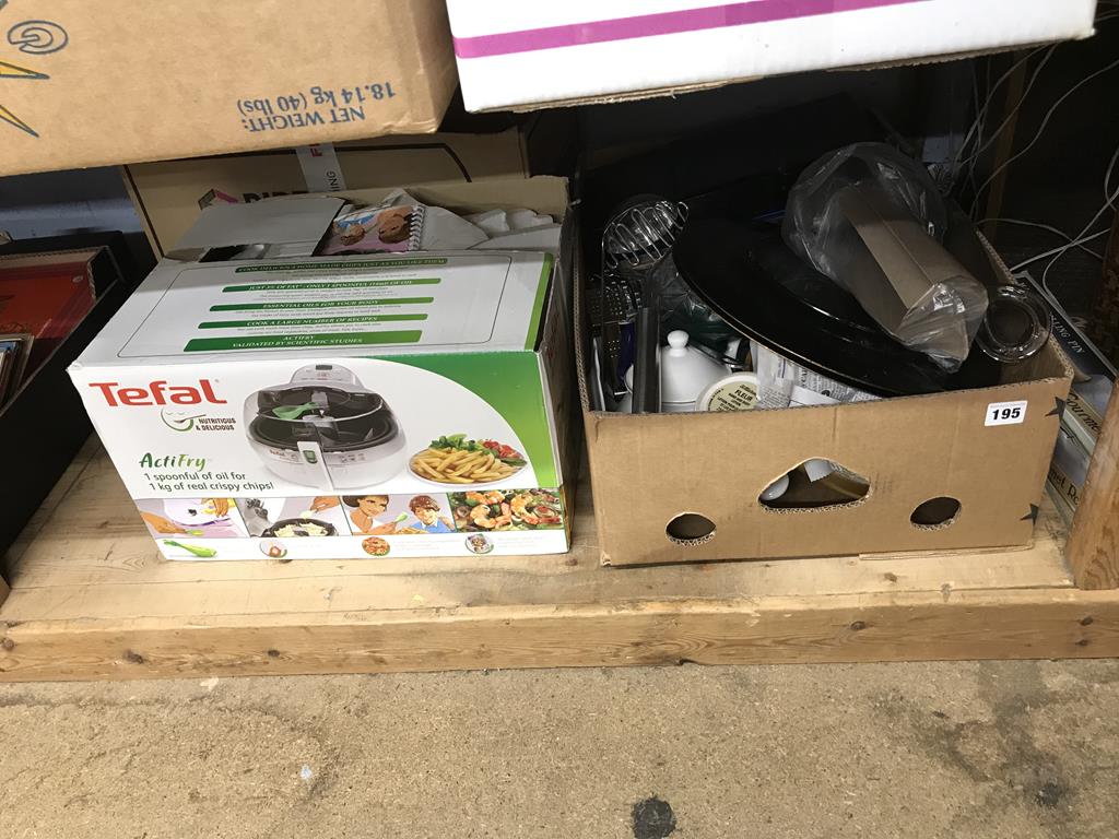 A box of assorted and an Actifry