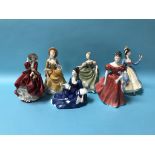 Six Royal Doulton ladies