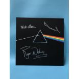 LP, Pink Floyd, 'Dark side of the moon', bears signature to cover