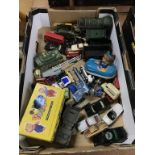 Various tin plate and Die Cast toys, to include Corgi and Lesney etc.