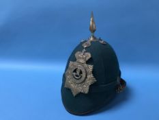 A Durham Light Infantry home service helmet