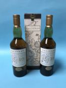 Two bottles of 10 year old 'Talisker' single malt whisky (2)