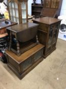 An Old Charm cabinet and drop leaf table