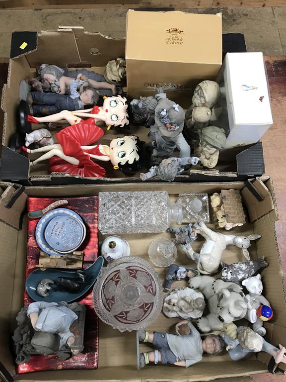 Three boxes of figures, various, Betty Boop etc. - Image 2 of 3