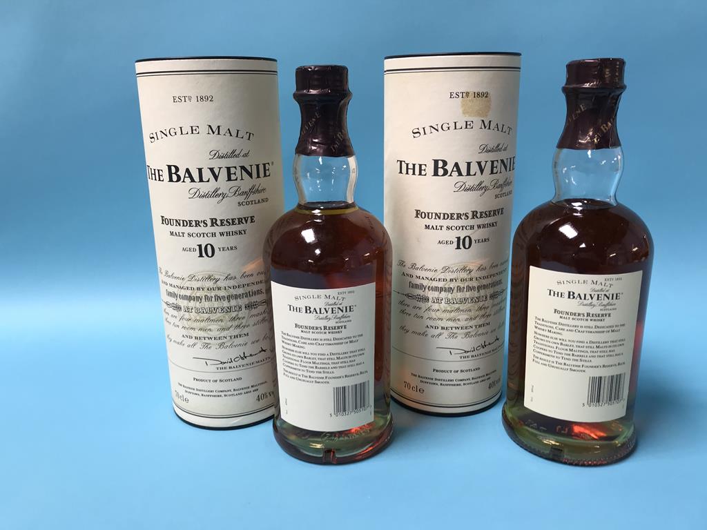 Two bottles of single malt 'The Balvenie' 10 year old Scotch whisky - Image 2 of 2