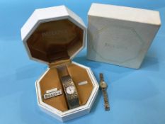 Two Ladies 9ct gold wristwatches, 50g total weight