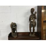 Two African carvings
