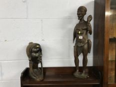 Two African carvings