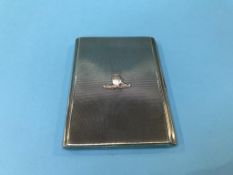 A silver cigarette case, to Major J.D. Pattinson R.A., 5.6oz