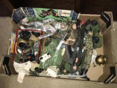 Collection of vintage Action Man figures and accessories