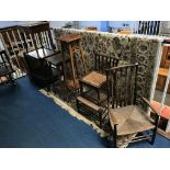 Piano stool, linen basket, tea trolley, plant pedestal etc.