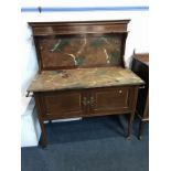 A marble top washstand