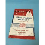 A 1937 S.A.F.C. v Preston North End F. A. Cup Final programme