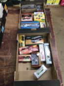 Two boxes of die cast including Corgi