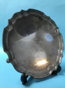 A silver salver, Harrison Fisher and Co., Sheffield, 1944, 29 oz