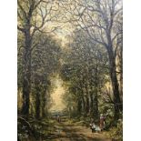 Pair, E. Hodgson, oils, signed, landscapes, 21cm x 16cm
