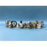 Eleven Beswick Beatrix Potter figures and one other