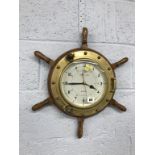 A ships wheel clock