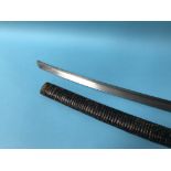 A Japanese sword and scabbard