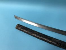 A Japanese sword and scabbard