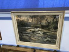 Walter Holmes (b. 1936), Pastel, signed, 'Riverscape', 46cm x 61cm