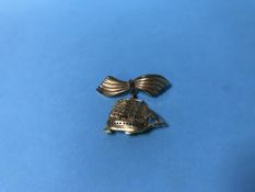 A 9ct gold 'Galleon' brooch, 9g