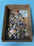 A collection of Vintage speedway enamel badges