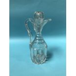 A 19th century glass claret jug